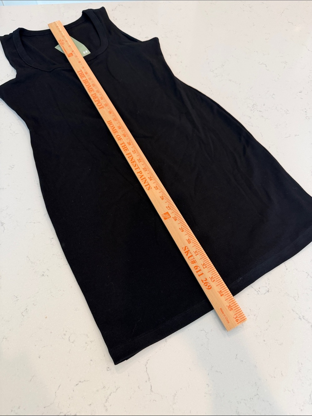 H&M Black Ribbed Tank Dress - Picture 2 of 5